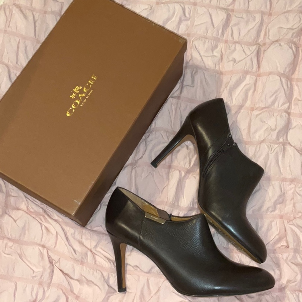 Coach brown heels